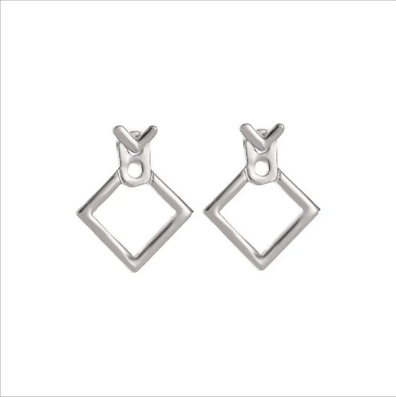 Trendy Square Stud Earrings