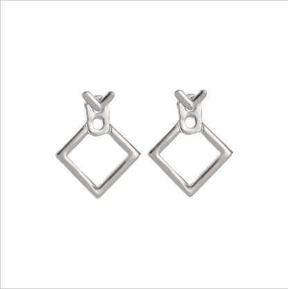 Trendy Square Stud Earrings