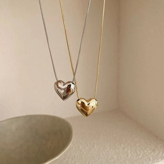 Vintage Heart Pendant Necklace